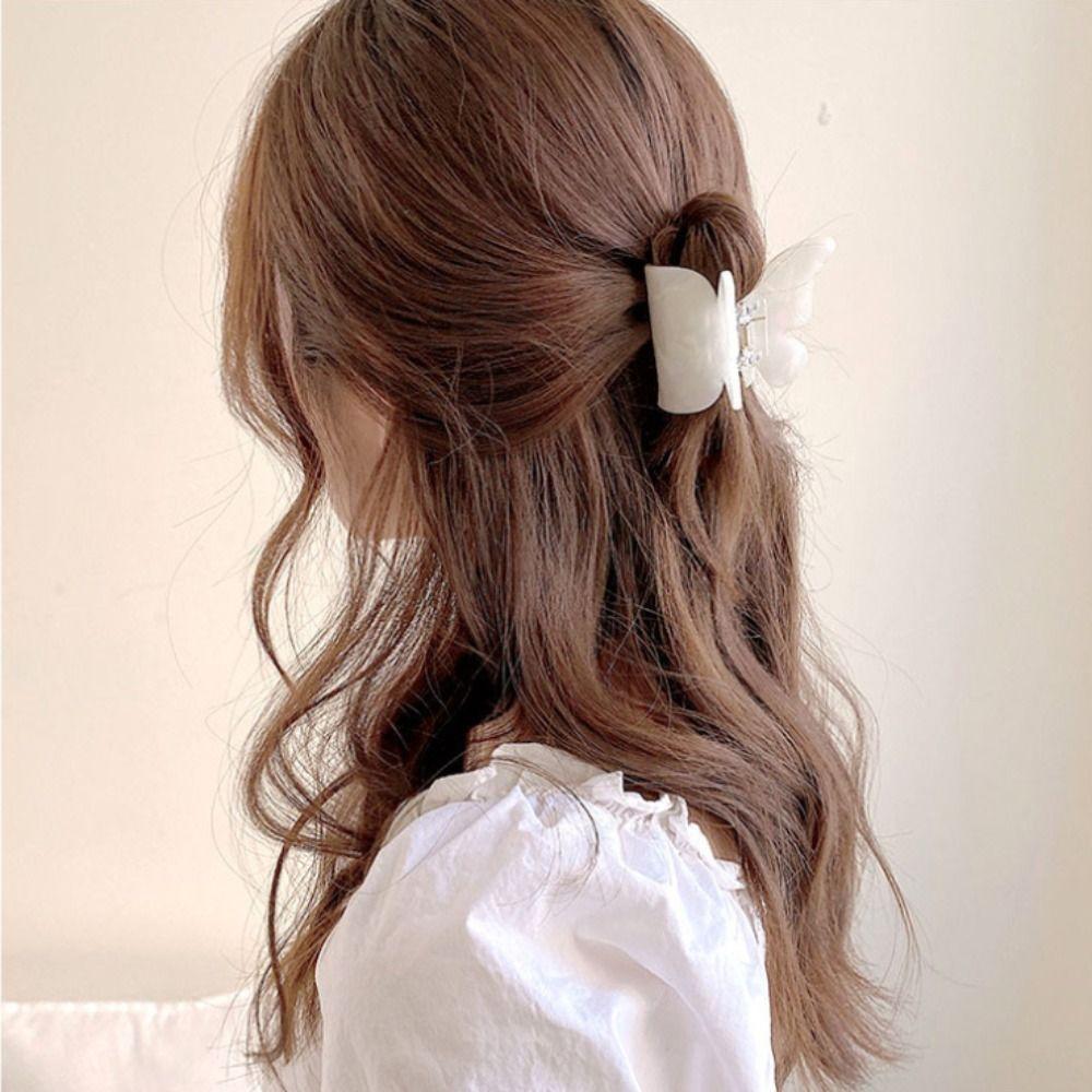 Модная заколка для волос в виде бабочки, фея, элегантная заколка для волос в виде акулы для девочек