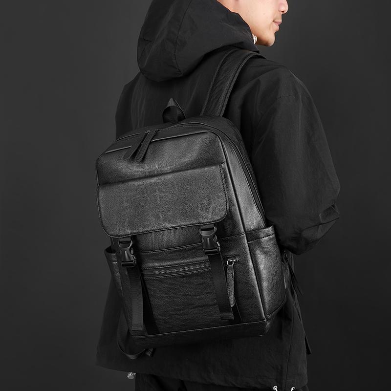 Мужской ПУ рюкзак деловой компьютерный рюкзак большой емкости рюкзак для улицы студенческий школьный рюкзак