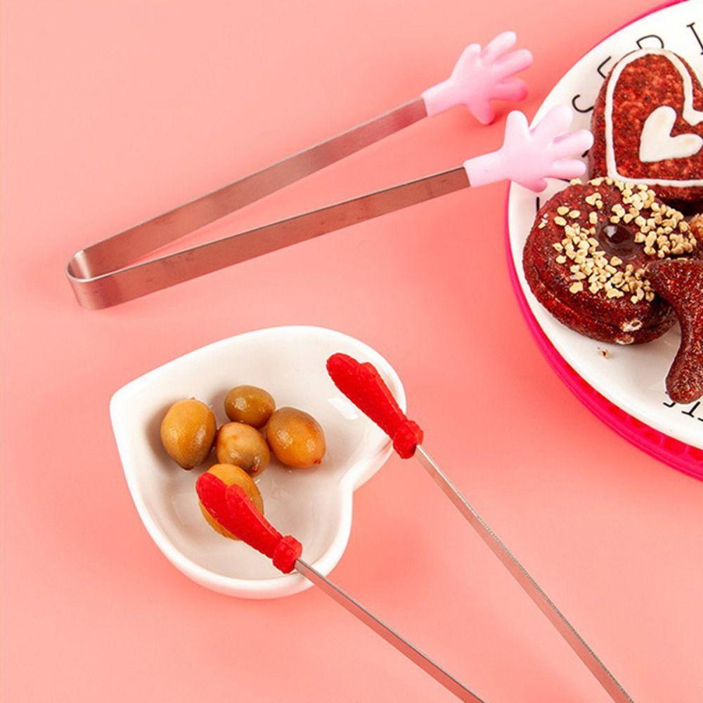 Hand-shaped Food Clips Non-slip Tweezers New Ice Cube Clip