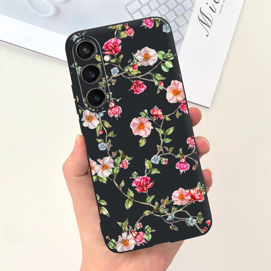 For Samsung Galaxy S23 FE Fashion Sunflower Butterfly Painted Case For Samsung S23FE 5G S 23fe SM-S711B Soft Silicon Jelly Cases