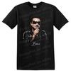 Bono Rock Music Portrait T Shirt U2 Frontman Singing Microphone Tee