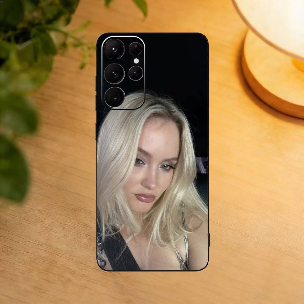 Z-Zara Larsson Venus Чехол для телефона Samsung S25,24,23,22,30,21,10,9,Ultra,Plus,Lite Мягкий черный чехол