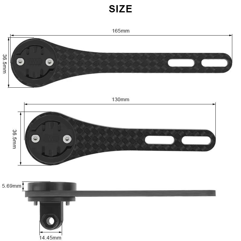 RIDERACE Держатель для велосипедного компьютера из углеродного волокна для серии Garmin Edge, GOPRO, для шоссейного велосипеда, кронштейн для крепления секундомера, подставка для спидометра