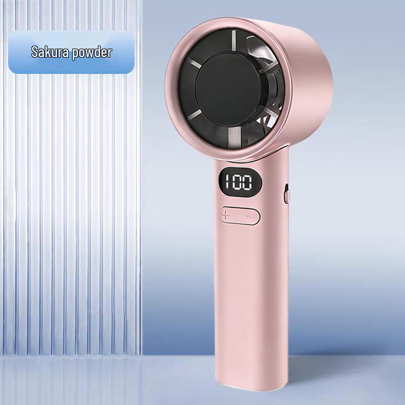 2026 Handheld Mini Fan: High Airflow, Long Battery Life & Digital Display for Summer Cooling