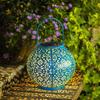 Outdoor Solar Hanging Lantern Lights Auto Off Waterproof Metal Garden Decorative Lights