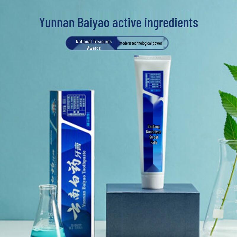 Yunnan Baiyao Зубная паста с мятой для свежего дыхания, двойная упаковка
