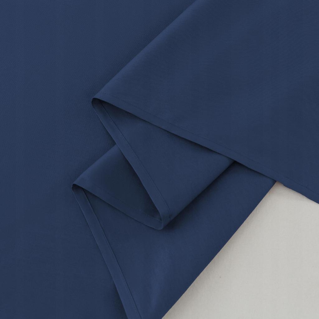 Traditional fitted sheet 100% cotton 200x220 navy blue
