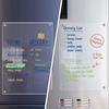 Magnetic Transparent Acrylic Week Plan Message Board Fridge Calendar Scratchable Magnetic Refrigerator Sticker