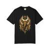 Moonfall Mammoth Natural History T-Shirt Black Front Print Comfort Colors 1717