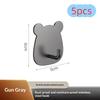 Punch-free Stainless Steel Hook Cyber-famous Cartoon Bear Household Kitchen Storage Hook Bathroom Door Rear Coat Hook