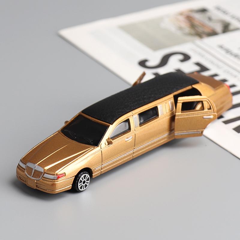 Модель автомобиля Lincoln в масштабе 1/36, удлиненная, из сплава, детская игрушечная модель автомобиля, симуляция, стретч-лимузин Lincoln, коллекционная игрушка, детский подарок