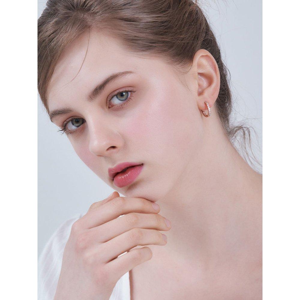 14K Gf Round Stone Earrings Elgpee570