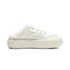 Li Ning Puff Mule модные спортивные нескользящие прочные повседневные туфли с низким верхом женские туфли цвета не совсем белого AZGU072-1