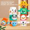 Stacker Animal Plastic Blocks Educational Toys Children Festival Gifts Play