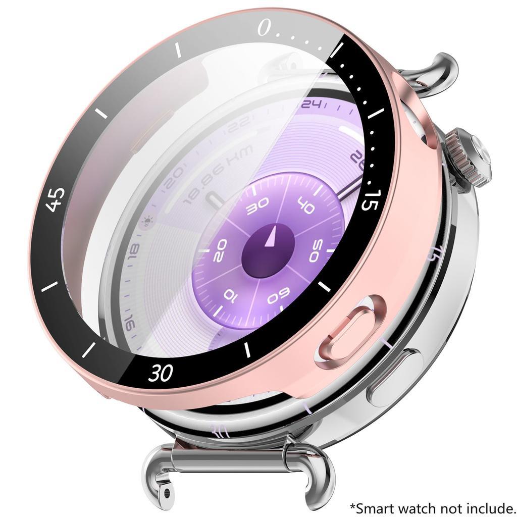 PC+Tempered Glass Case for Huawei Watch GT6 46mm Full Cover Screen Protector Bumper for Watch GT6 41mm Protective Accessores