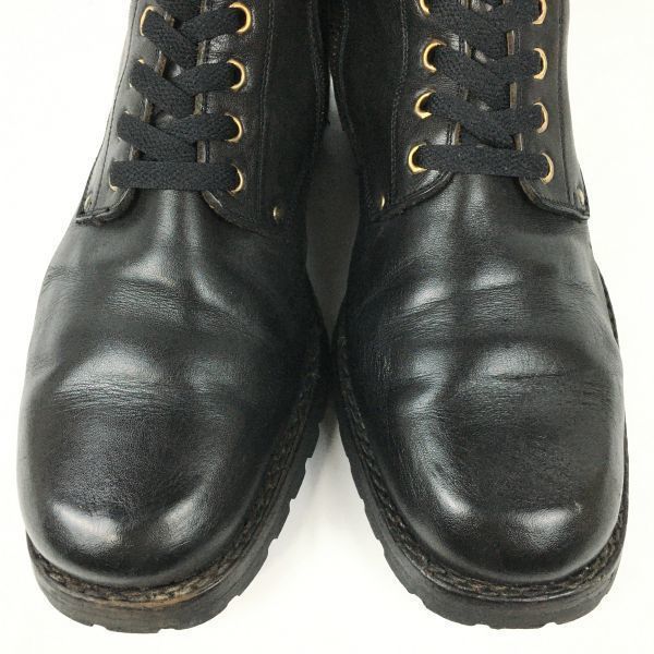 CESARE PACIOTTI Italy Made Vintage Zip Middle Boots Size 10 27.5-28.0-28.5 Black(USED)