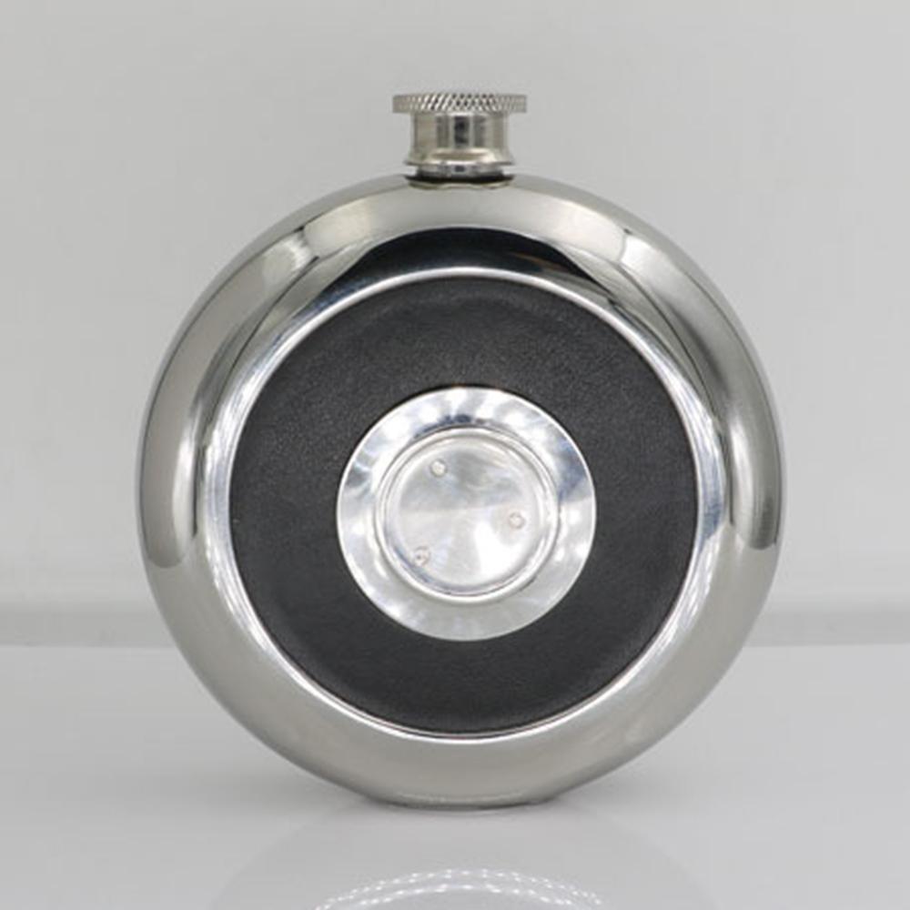 Фляга из нержавеющей стали 304, набор воронки-рюмки, маленький винный горшок в форме торта с зеркальной поверхностью, портативный набор фляги для вина, 5 унций