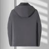 Men's Hooded Down Jacket with Detachable 90 Goose Down Inner Tank