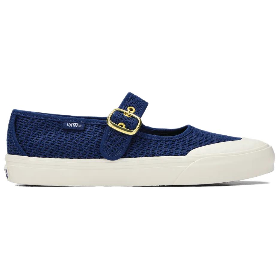Vans Mary Jane Comfortable Versatile Retro Sweet Cool Lightweight Breathable Flat Shoes Unisex Shoes Blue White VN000CRRCJF1