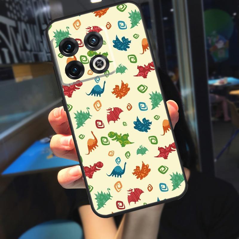 Чехол со скелетом динозавра для OnePlus 10T 8T 9RT 12 13 13R 11 9 10 Pro OnePlus Nord 4 CE 2 3 Lite N20 N30