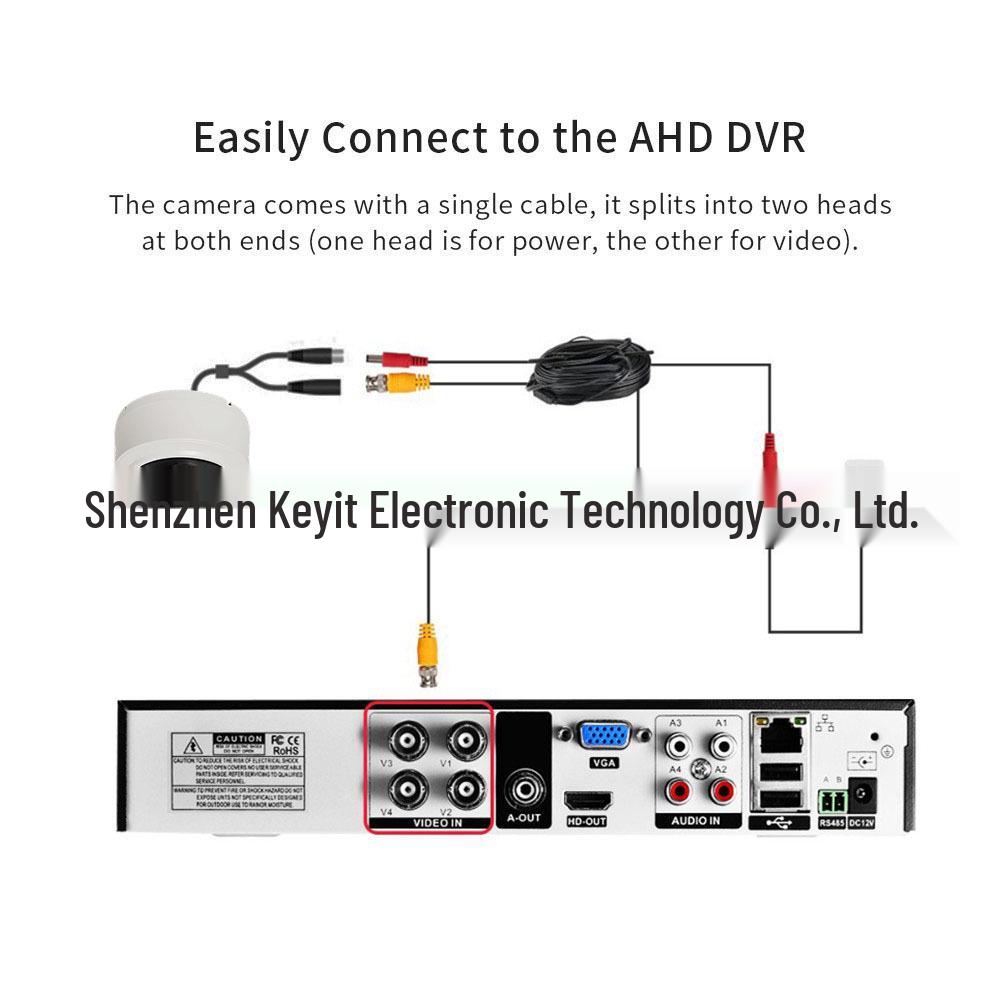 Explosion-Proof Indoor 4K Surveillance Camera with 4MP/5MP/8MP Infrared & OSD Menu
