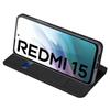 Для Xiaomi Redmi 15 4G (США) (171 мм) Чехол DUX DUCIS серии Skin Pro из кожи с подставкой и держателем для карт