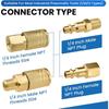 2025 Trend Brass Quick Connect Coupler And Plug Universal 1/4" NPT For Air Fittings Kit High Flow Industrial For Air Compressors