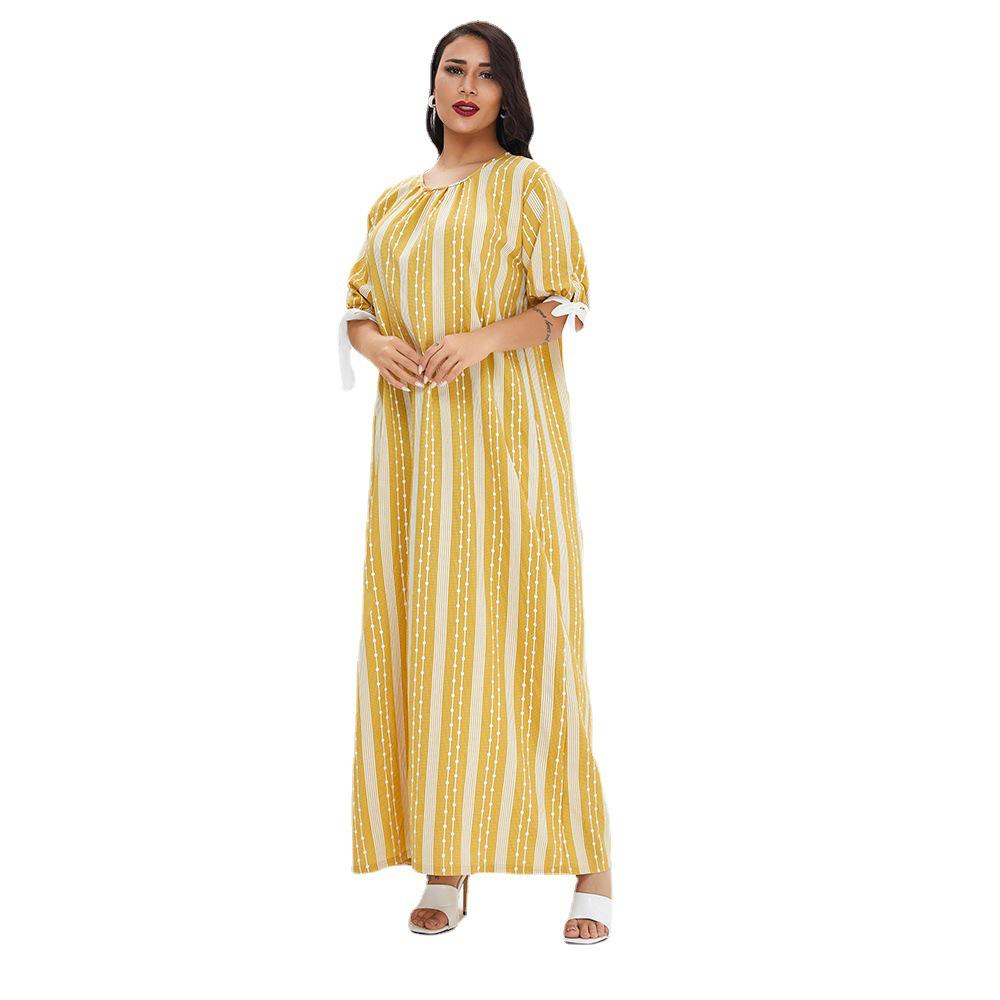 Women's Casual Summer Dress Pajamas - Ethnic Arabic Robe