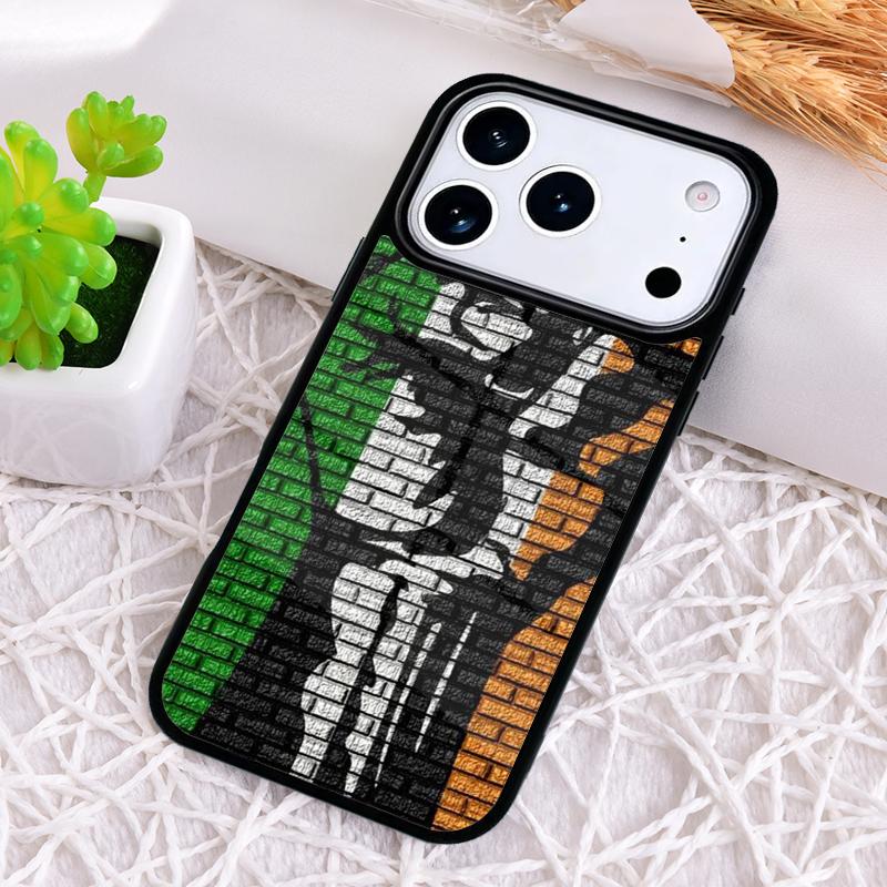 Шелковые Флаги Ирландии Ударопрочный Чехол для Телефона для iPhone 17 Air 16e 15 11 12 14 13 Pro Max Чехол Coque