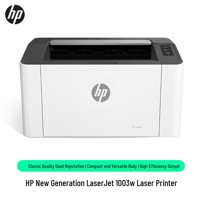 HP 1003w A4 Черно-белый беспроводной лазерный принтер вилка CN (адаптер в комплекте)