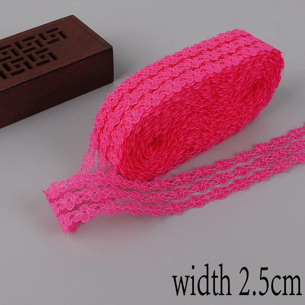 10 ярдов/упаковка 2,5 см неэластичные кружева три ряда сливового кружева DIY серьги ручной работы повязка на голову аксессуары материал