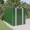 VidaXL Garden Shed Green 192x357x223 Cm Galvanized Steel 3147429