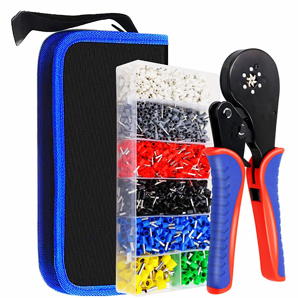 Обжимные клещи для наконечников, инструменты для трубчатых клемм HSC8 6-4A/6-6A/16-6(макс. 0,08-16 мм²)Бытовые электроприборы для щипцов для проводов