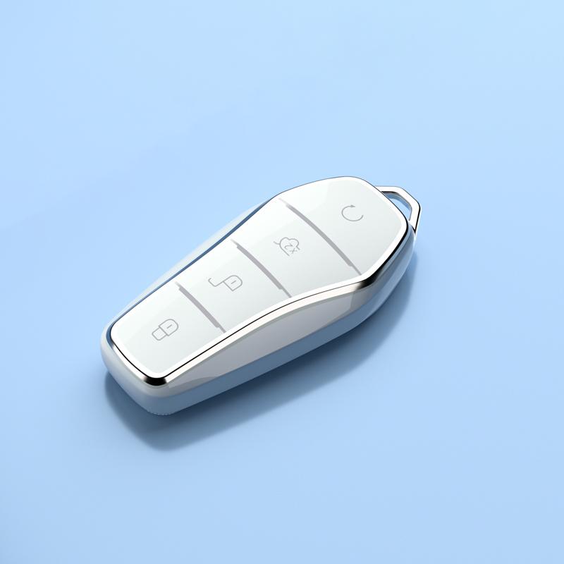 Для Byd Song Pro Dmi - Чехол для ключа автомобиля ТПУ Покрытие Оболочка Пульт Дистанционный Полная Обертка Держатель для ключей Брелок Защитник Авто Аксессуары Декор