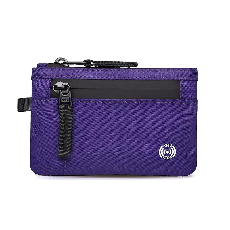 Rfid Держатель для кредитных карт Мужской короткий кошелек на молнии для монет X-Pac Мини дорожный кошелек Мужской тактический кошелек Кошелек для монет