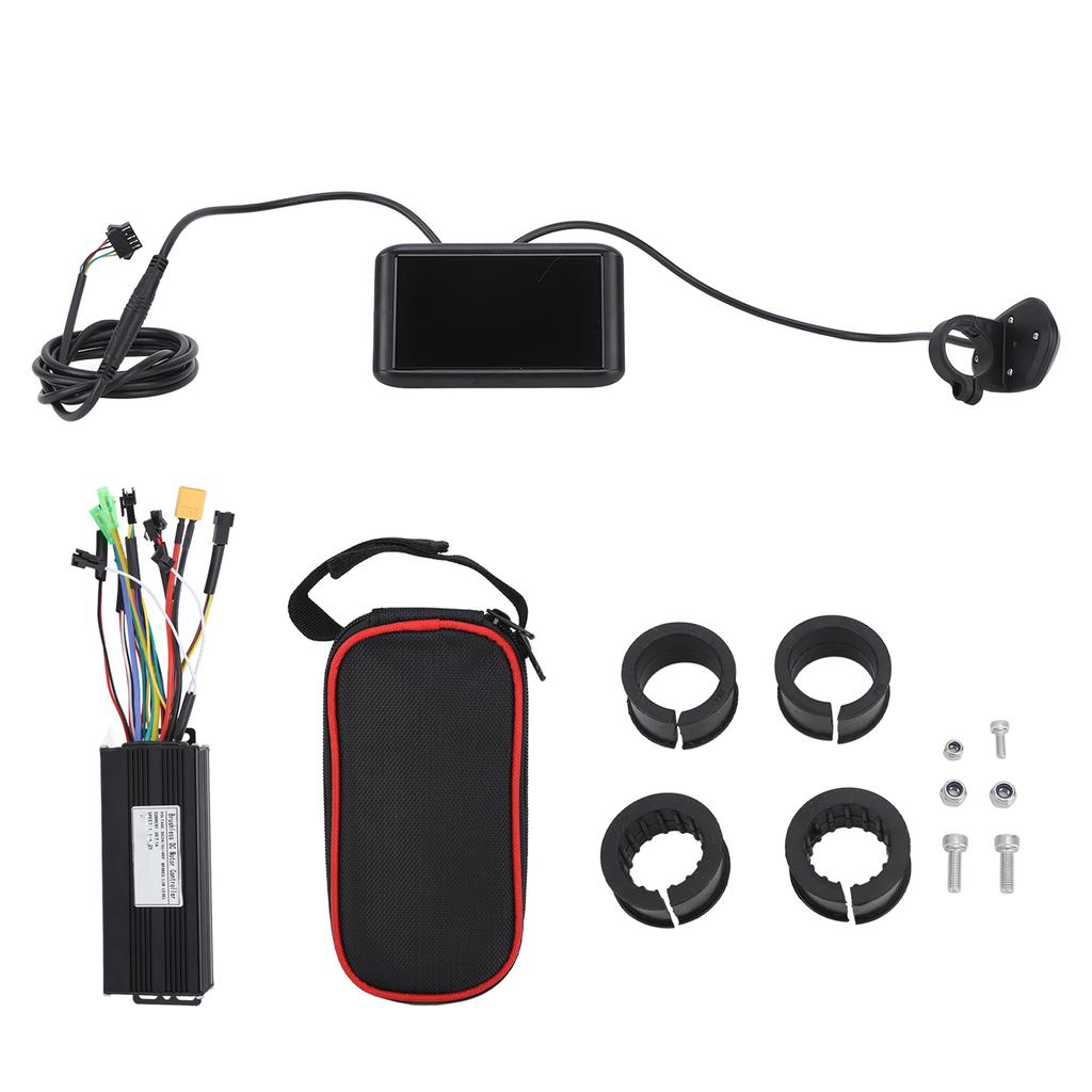 Electric Bike Motor Controller LCD Display Electric Bicycle 30A 3 Mode Controller with UKC1 Panel Controller Bag