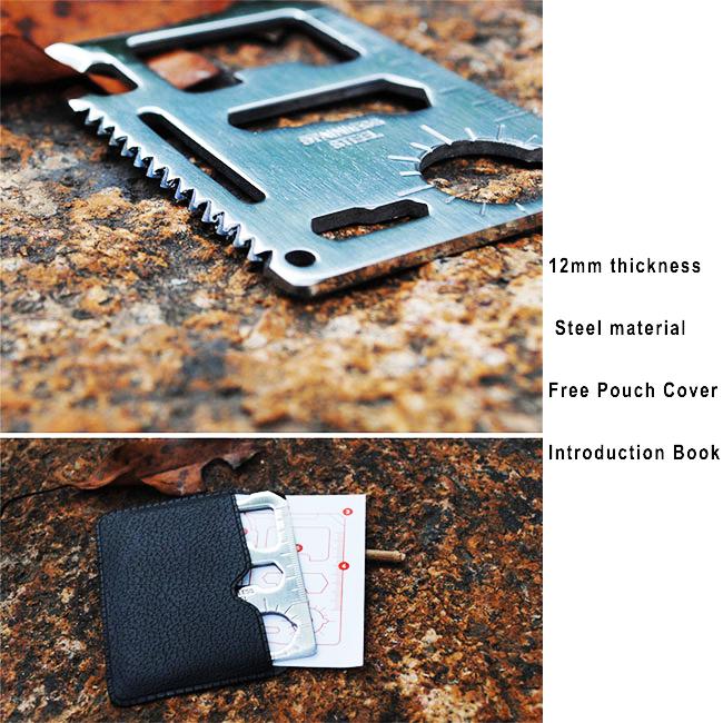 EDC Stainless Steel Credit Card Knives Tool with Survival Self Defense Pocket Mini Survival Tool Wallet Card Beer Opener