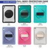 IPad 11th Gen Case With Rotating Stand Transparent Black TPU Cover Sleep/Wake Support Anti-Fingerprint Matte Finish