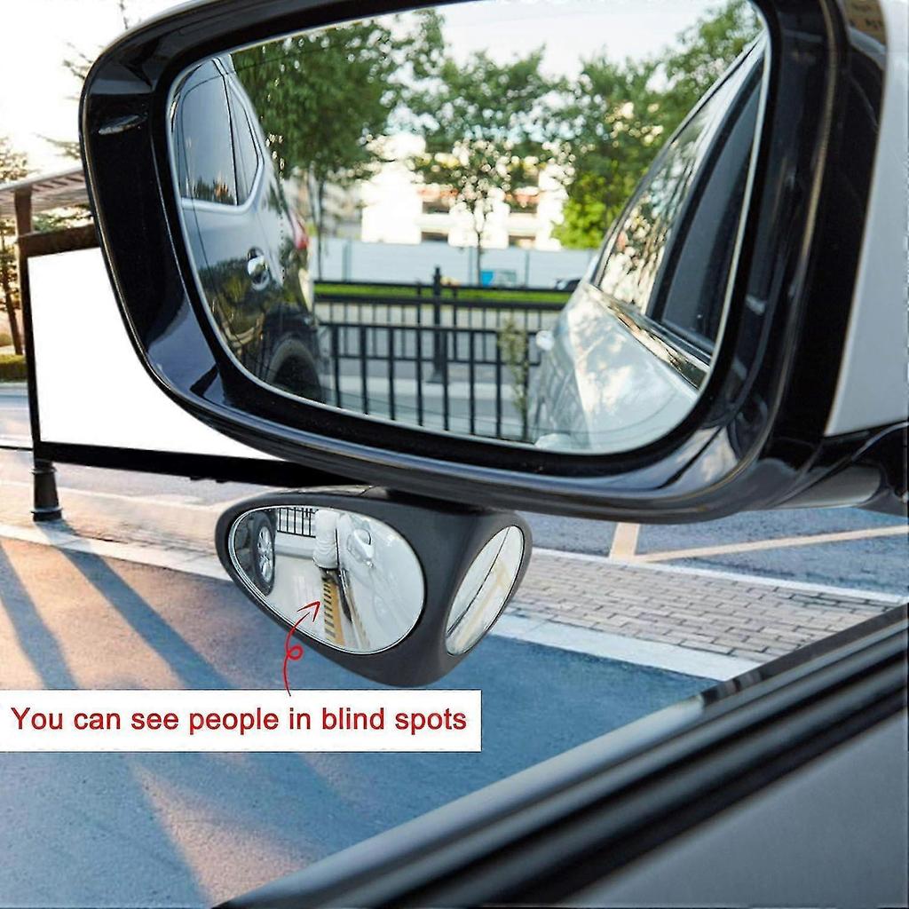 Car Blind Spot Mirror Wide Angle Rear View Mirror Blind Spot For Front/rear Observation Universal,left+right - DD less