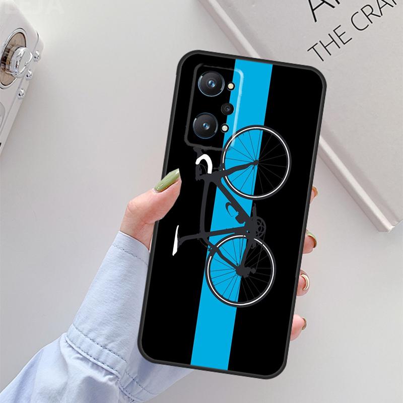 Bike Cycling Art For Realme C61 C75 C55 C51 C21Y C25S C67 C53 13 12 10 11 14 Pro Plus GT 6T 6 5 GT7 Pro Case