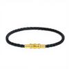XD MB235 Gold Beaded Red String Zodiac Year Lucky Beads Leather Rope Braided Wristband Headscarves Stainless steel red bracelet