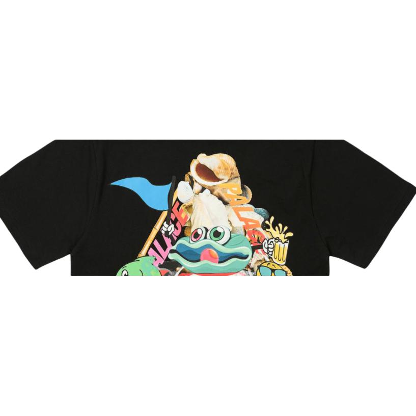 Palace Футболка P Sea, черная, унисекс, топы P27TS330