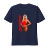 Baywatch Pamela Anderson Unisexs T Shirt 2X TV Beach Babe Lifeguard CJ Parker 2015 Red Print Design vintage Soft