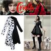 Cosplay Dress Inspired By 101 Dalmatians Black And White Witch Cruella De Vil