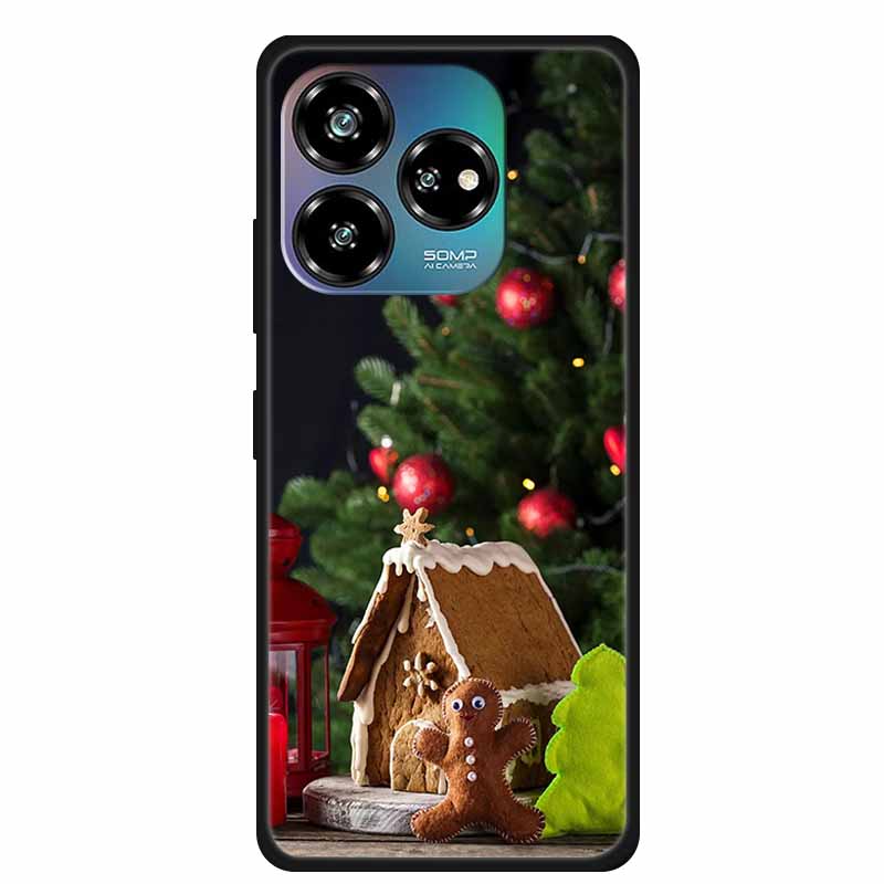 Christmas Lovely Cover For ZTE Axon 60 Lite Case Axon60 50 40 Lite Pro Ultra 30 Soft Silicone TPU Phone Case For ZTE Axon 60 4G