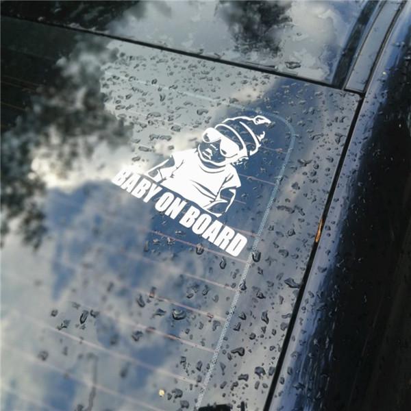 14x9 см BABY ON BOARD крутые задние светоотражающие солнцезащитные очки для детей, автомобильные наклейки, предупреждающие наклейки