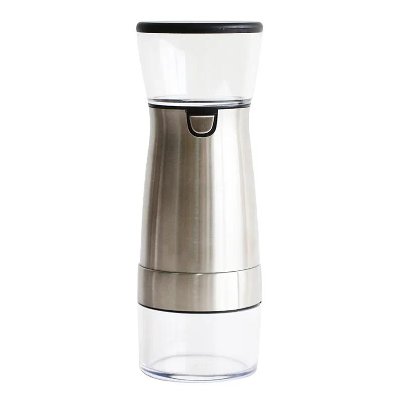 New Electric Coffee Grinder Small USB Rechargeable Automatic Coffee Bean Grinder Stainless Steel Pulverizer