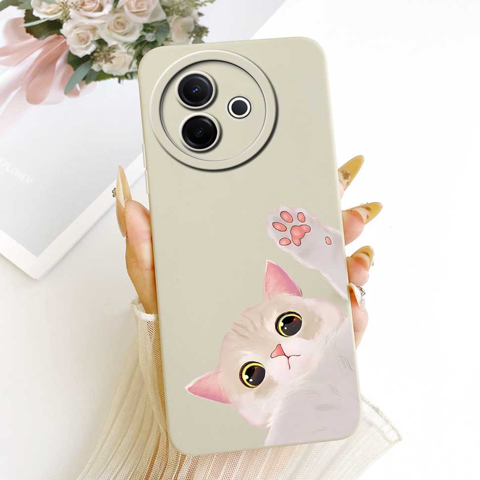 Чехол для Vivo Y39 5G V2443 V2436 с рисунком кошки и кролика, силиконовый мягкий чехол для телефона Vivo Y39 Y 39 Y300i Y 300i