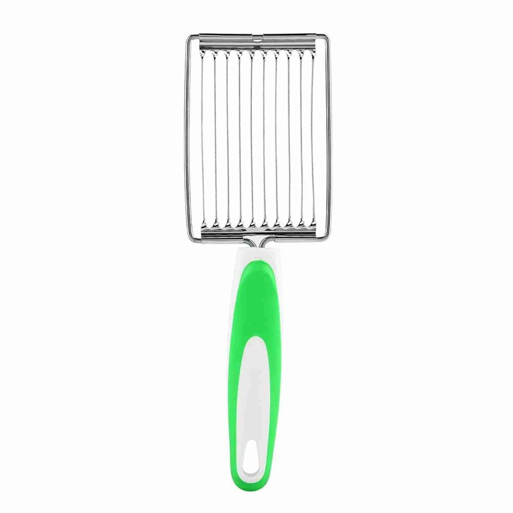 Stainless Steel Luncheon Meat Cutter Serrated Slicing Comfortable Handle Tomato Slicers Non-Slip Effortless