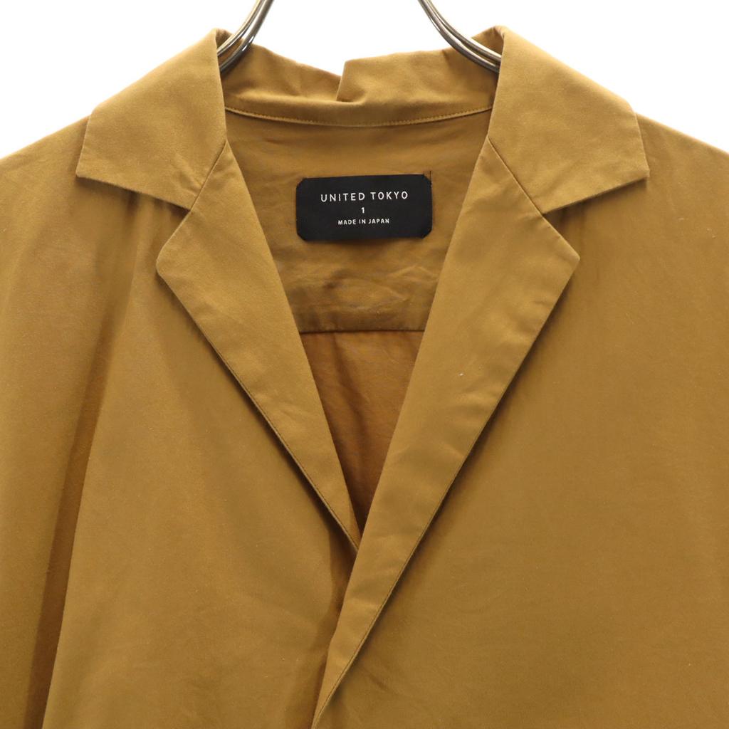 UNITED TOKYO сделано в Японии Рубашка с коротким рукавом и открытым воротником 1 Коричневый Мужская Б/У